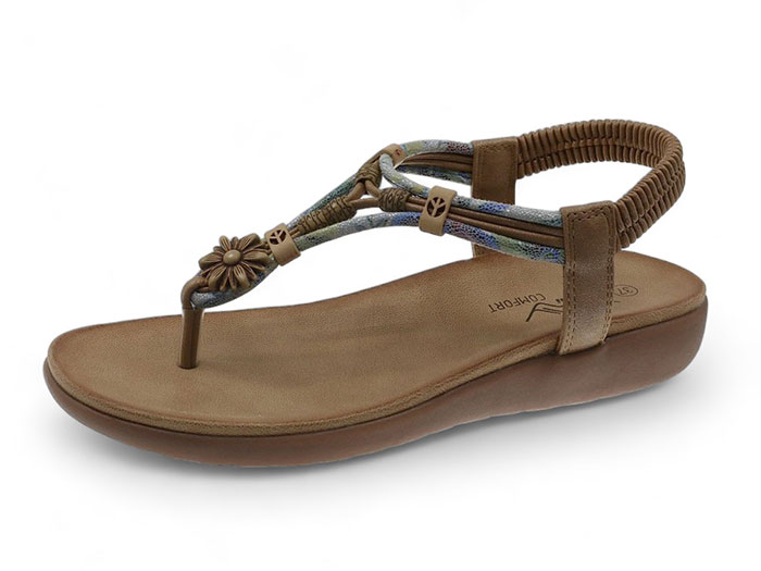 Sandália casual para senhora
